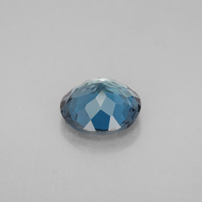 Topazio naturale blu da 2,92 ct, taglio rotondo, VVS-VS