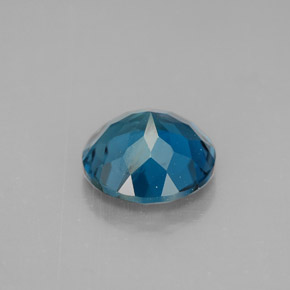 Topazio naturale blu da 2,95 ct, taglio rotondo, VVS