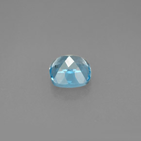 Topazio naturale blu da 1,27 ct, taglio a cuscino, VS