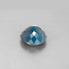 Topazio naturale blu da 2,53 ct, taglio rotondo, VVS-VS