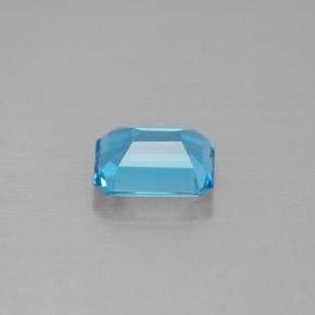 Topazio naturale blu da 1,86 ct, taglio smeraldo, VVS-VS