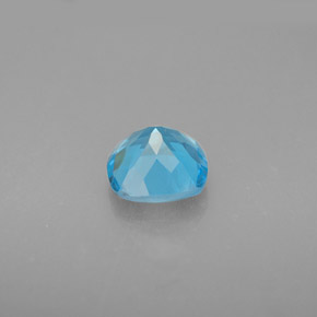 Topazio naturale blu da 1,78 ct, taglio a cuscino, VVS-VS
