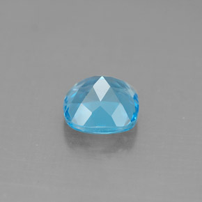 Topazio naturale blu da 1,93 ct, taglio a cuscino, VVS-VS
