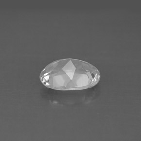 Topazio naturale bianco da 1,53 ct, taglio ovale, VS