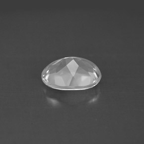 Topazio naturale bianco da 1,55 ct, taglio ovale, VS