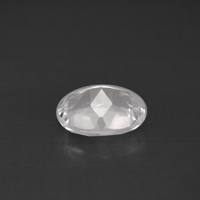 Topazio naturale bianco da 1,62 ct, taglio ovale, VS