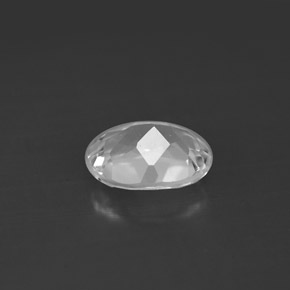 Topazio naturale bianco da 1,54 ct, taglio ovale, VS