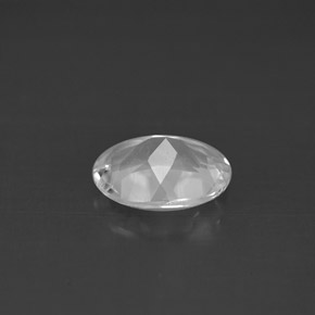 Topazio naturale bianco da 1,48 ct, taglio ovale, VS