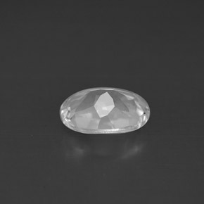 Topazio naturale bianco da 1,43 ct, taglio ovale, VS