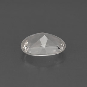 Topazio naturale bianco da 1,43 ct, taglio ovale, VVS-VS