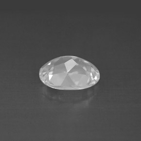 Topazio naturale bianco da 1,60 ct, taglio ovale, VVS-VS