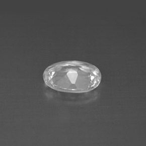 Topazio naturale bianco da 1,21 ct, taglio ovale, VVS-VS