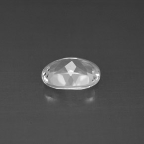 Topazio naturale bianco da 1,48 ct, taglio ovale, VVS-VS