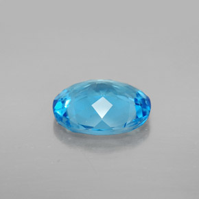 Topazio naturale blu da 3,72 ct, taglio ovale, VVS-VS