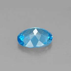 Topazio naturale blu da 2,74 ct, taglio ovale, VS