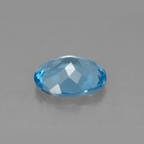 Topazio naturale blu da 2,81 ct, taglio ovale, VS