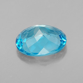 Topazio naturale blu da 3,10 ct, taglio ovale, VS