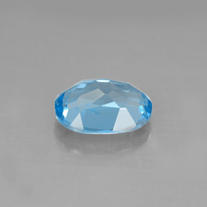 Topazio naturale blu da 2,22 ct, taglio ovale, VS