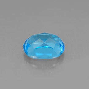 Topazio naturale blu da 2,64 ct, taglio ovale, VS