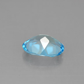 Topazio naturale blu da 1,89 ct, taglio ovale, VS