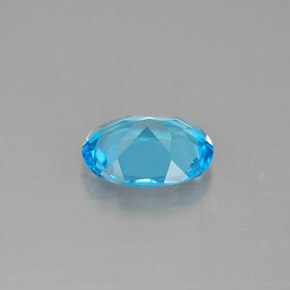 Topazio naturale blu da 1,91 ct, taglio ovale, VVS-VS