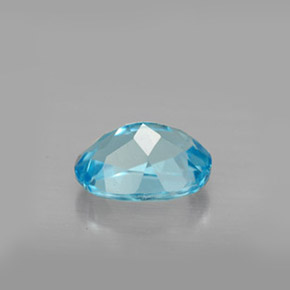Topazio naturale blu da 1,72 ct, taglio ovale, VS