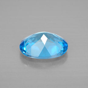 Topazio naturale blu da 2,84 ct, taglio ovale, VVS-VS