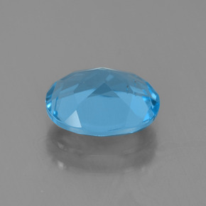 Topazio naturale blu da 2,31 ct, taglio ovale, VS