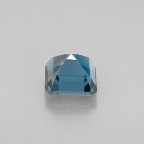 Topazio naturale blu da 1,48 ct, taglio smeraldo, VVS-VS