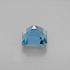 Topazio naturale blu da 1,46 ct, taglio smeraldo, VVS-VS