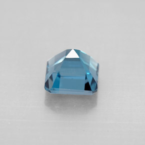 Topazio naturale blu da 1,52 ct, taglio smeraldo, VVS-VS