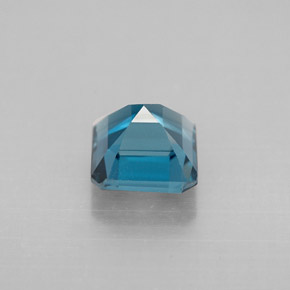 Topazio naturale blu da 1,52 ct, taglio smeraldo, VVS-VS