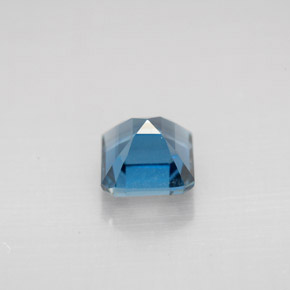 Topazio naturale blu da 1,67 ct, taglio smeraldo, VVS-VS
