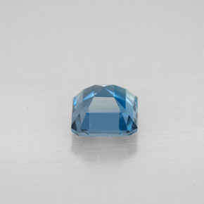 Topazio naturale blu da 1,41 ct, taglio smeraldo, VVS-VS