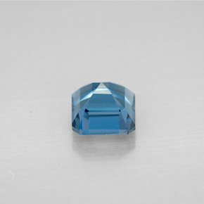 Topazio naturale blu da 1,56 ct, taglio smeraldo, VVS-VS