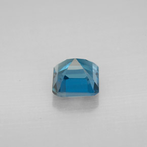 Topazio naturale blu da 1,47 ct, taglio smeraldo, VVS-VS