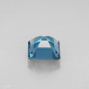 Topazio naturale blu da 1,31 ct, taglio smeraldo, VVS-VS