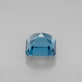 Topazio naturale blu da 1,44 ct, taglio smeraldo, VVS-VS