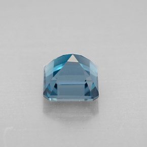 Topazio naturale blu da 1,50 ct, taglio smeraldo, VVS-VS