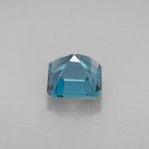 Topazio naturale blu da 1,35 ct, taglio smeraldo, VVS-VS