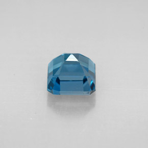 Topazio naturale blu da 1,61 ct, taglio smeraldo, VVS-VS