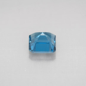 Topazio naturale blu da 1,37 ct, taglio smeraldo, VVS-VS