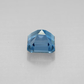 Topazio naturale blu da 1,59 ct, taglio smeraldo, VVS-VS