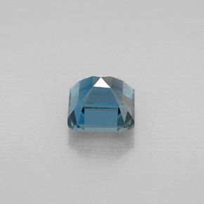 Topazio naturale blu da 1,61 ct, taglio smeraldo, VVS-VS