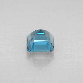 Topazio naturale blu da 1,52 ct, taglio smeraldo, VVS-VS