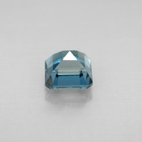 Topazio naturale blu da 1,54 ct, taglio smeraldo, VVS-VS