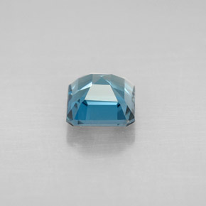 Topazio naturale blu da 1,45 ct, taglio smeraldo, VVS-VS