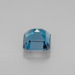 Topazio naturale blu da 1,51 ct, taglio smeraldo, VVS-VS