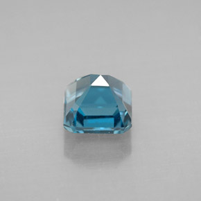Topazio naturale blu da 1,77 ct, taglio smeraldo, VVS-VS
