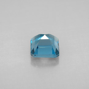 Topazio naturale blu da 1,57 ct, taglio smeraldo, VS